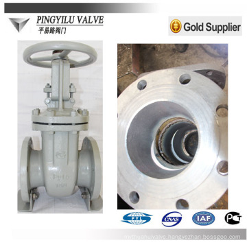 Russian standard stem gate valve flanged cast steel wheel valve